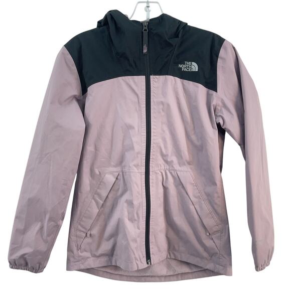 The North Face Girls L Pink Polyester Faux Fur Lined Hooded Jacket Pre-Owned